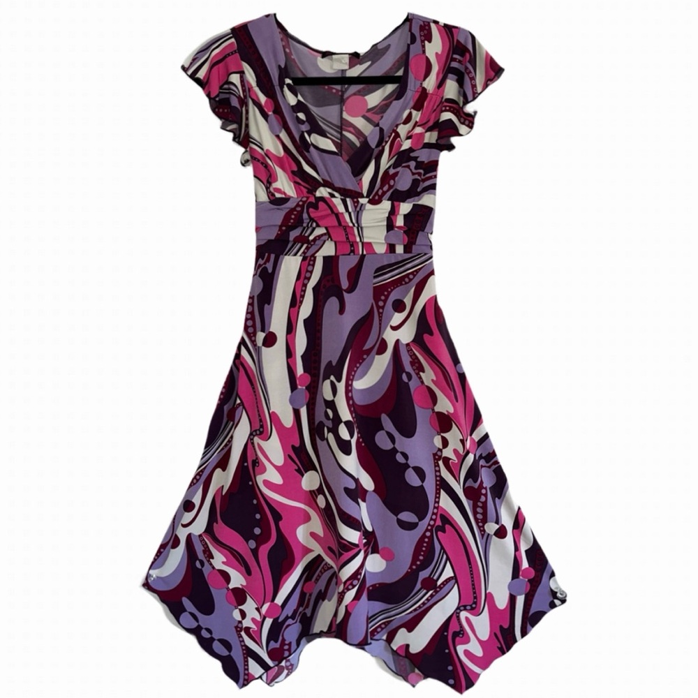Y2K Volume One Butterfly Asymmetrical Dress